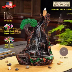 High Quality Resin Backflow Incense Burner Holder. These scented incense cones are specially made to work with Backflow...