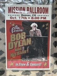 20” x 14” original concert poster 261/300
