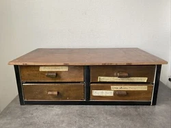 Ancien Petit Meuble Tiroir Métier Bois Rangement Artisanal Deco Rétro. Meuble fait main maison bricolage Sympa en...