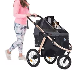 AERODYNAMIC DESIGN ★ The stroller was carefully designed for the best jogging experience and outdoor activities. The...