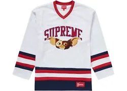 Supreme Gremlins Hockey Jersey White XL FW22. This Supreme jersey will be shipped from my house within one day of...