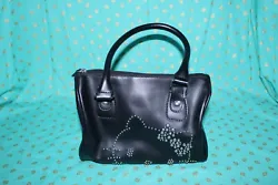 Item condition is pre-loved and well-preserved. The purse is simulated leather (faux leather/PU). Inner Hello Kitty gem...