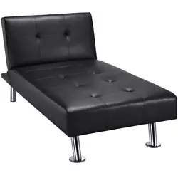 This convertible chaise lounge is the perfect piece for your living room, bedroom, family room, etc. It has three...