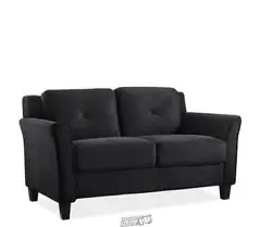 Lifestyle Solutions Two Seater MicroFiber Harvard Loveseat. We will select the best carrier for the item. The Condition...