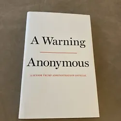 Warning, Hardcover by Anonymous, Like New Used, This book has a name stamp inside please view pictures