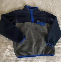 patagonia kids Synchilla Sweater jacket Size 12 Blue Gray Youth. Like new, no flaws