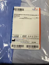 Non-Surgical Isolation Gown - Level 3, Blue, Size : Large (1 pack).