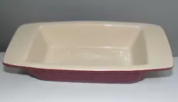 One KitchenAid 1 Quart rectangular baker (loaf or bread pan, casserole etc). Stoneware ceramic with glossy non-stick...