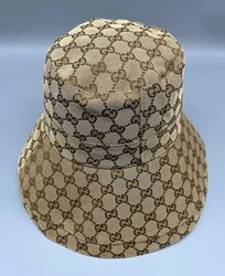 Free Shipping GUCCI Hat Size M (57CM) GG Brown Hat Bucket Cap US