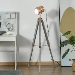 ● Searchlight with industrial style suits your living room, bedroom, and more. The tripod base can fold compact for...