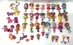 Huge Lot Of Preowned LalaLoopsy Mini Dolls + Accessories + Animals. 47 pieces. Great pre-owned condition!! Your...