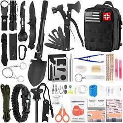 You can enjoy a more relaxed and safe adventure with our survival kit. Material：Nylon. Color：Black. product...