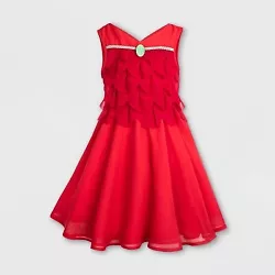•Polyester. •A-line Dress. •Zip-up back. •Genuine, Original, Authentic Disney Store Product.  Description ...