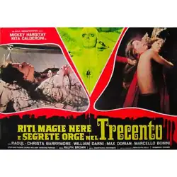 BLACK MAGIC RITES Original Lobby Card - 18x26 in. Condition: Very good to Excellent (C7) Fold. • Format approx. en...