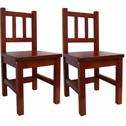 Kids seldom sit still, but maybe this set of hardwood chairs will inspire them to practice patience! Made from solid...