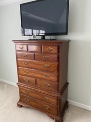 Thomasville cherry wood highboy dresser. 7 drawers. High Quality American Made solid cherry wood Tall chest of drawers...