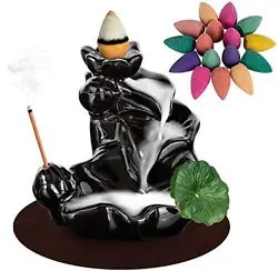 1: Try to avoid the existence of natural or physical airflow around you and affecting incense burner forming a...