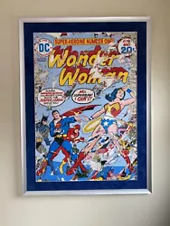 Mr. Brainwash DC Justice League Wonder Woman Superman Batman Flash Aquaman Superhero Screenprint 51/100 thumb printed.
