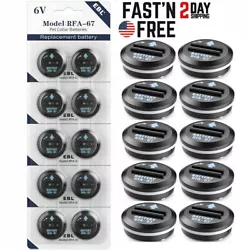10 x Pet Collar Batteries. Easy to Install: Easy locks into place with the twist of a coin, very convenient for daily...