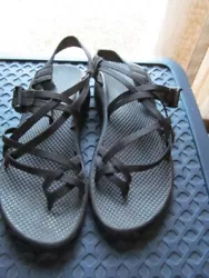 These sandals have been worn, but are in good condition.