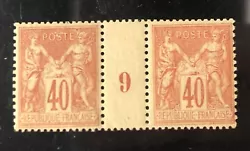 timbres france obliteres avant 1900 type sage Piece De Luxe ** Millesime N 93. Cote 550€État exceptionnel