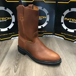 MODEL #: 2021 ROBLE. GOODYEAR WELT CONSTRUCTION. THESE BOOTS ARE VERY TOUGH AND DURABLE. PATRON WORK BOOTS. PULL ON...