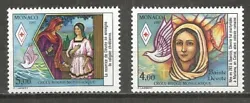 Monaco - Timbres Neufs Luxe - Vie de Sainte Dévote : Yvert n° 1594 et 1595.