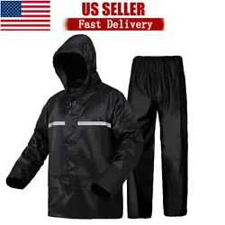 The cuffs are designed to shrink to prevent rainwater from entering the arms. Product: Oxford single-layer suit...