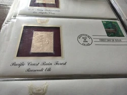 2000 Pacific Coast Rain Forest Tiger Swallowtail Gold Golden Cover Replica Stamp.