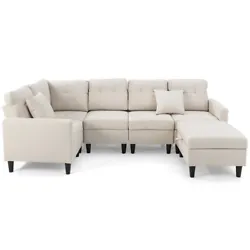 ● Contemporary Look: The delicate tufted design gives the convertible sofa modern touch and nicely decorates your...