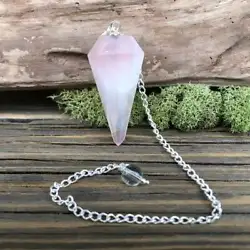You are buying one rose quartz crystal pendulum.