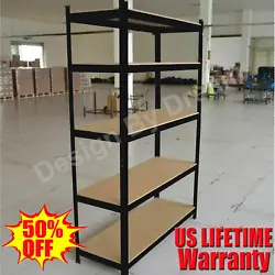 5 Tier Garage Shelves Shelving Unit Racking Boltless Heavy Duty Storage Shelf. 5 Tier Shelf, Large: H 180 x W 90 x D 40...