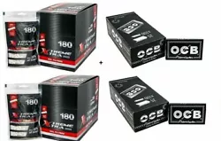 5780 Filtres Xtra x-trem 6 mm 22mm (2x16x180) + 5000 Papiers Courts Double Ocb Noir Noir 70mm. 5780 Filtres Xtra x-trem...