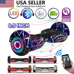 Most futuristic Self balancing Hoverboard has spider pattern on the body and wheel hub. You can reach Max Speed of 8mph...