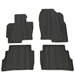 All Weather BLACK Floor Mats Rubber is a direct fit for the following 2013-2016 Mazda CX-5. Genuine Mazda Part Number:...