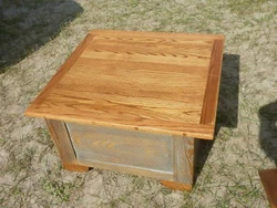 Professionally built by an artisan - this table has a mostly grey & oak tone to it. Wonderful handcrafted up North -...