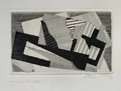 By Jacques Villon. Original Hand Signed Etching. Signed in pencil by the artist lower right and labeled in pencil as an...