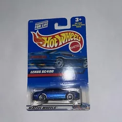 Hot Wheels Lexus SC400 210 Blue Die Cast 1992 Clamshell Mattel Watch Petty.