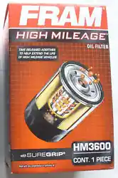 Fram High Mileage HM3600 Oil Filter - Made in USA.
