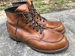RED WING Heritage 9012 Beckman Moc Toe Boots made in USA Size 12. The boots are used and have a few scuffs so please...