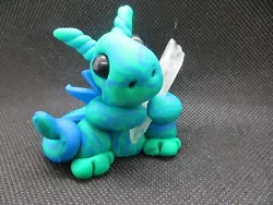 This pretty dragon is a mix of blues and greens- very pretty! They are made for mature children to adults. They are...