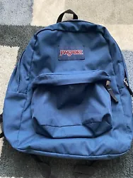 Jansport Superbreak Navy Blue Backpack.