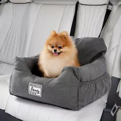 This dog car bed is made of high-quality waterproof Oxford cloth that is bite resistant, durable and easy to clean. And...