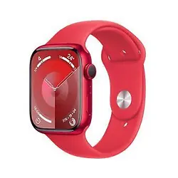Apple Watch Series 9 GPS Aluminium (PRODUCT)RED Sport Band M/L 45 mm - Montre connectée - Aluminium - Étanche - GPS -...