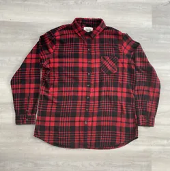 Womens FIELD AND STREAM Flannel Button Down Shirt Size 2XL Red Black Plaid. Condition is “Used”. Size is a...