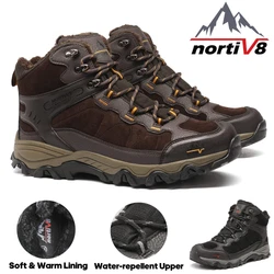 Warm Faux Fur Inside: These Hiking Snow boots covered with a thick warm lining to keep your feet warm in cold weather....