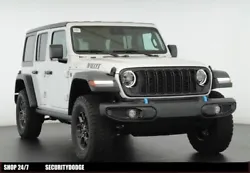 This ALL NEW 2024 Jeep Wrangler Willys 4XE is equipped with the 2.0L I4 turbo engine and 8 speed automatic transmission...