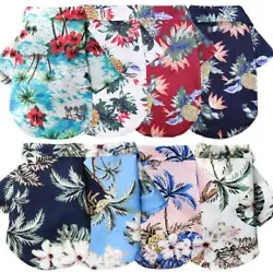 Hawaii Style Floral Dog T-Shirt Breathable Pet Clothes Beach Seaside Dog Shirt for Dogs Pet Puppy. The closure is very...