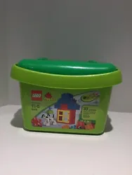 This is a Lego Duplo Empty Brick Duplo Storage Container with Lid. It is clean and in excellent condition.