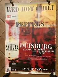 Red Hot Chilli Peppers concert poster Duisburg 2003 rare poster in perfect condition 